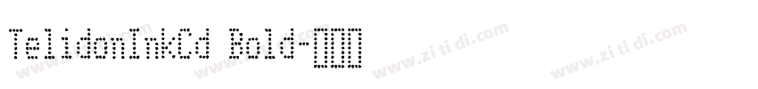 TelidonInkCd Bold字体转换